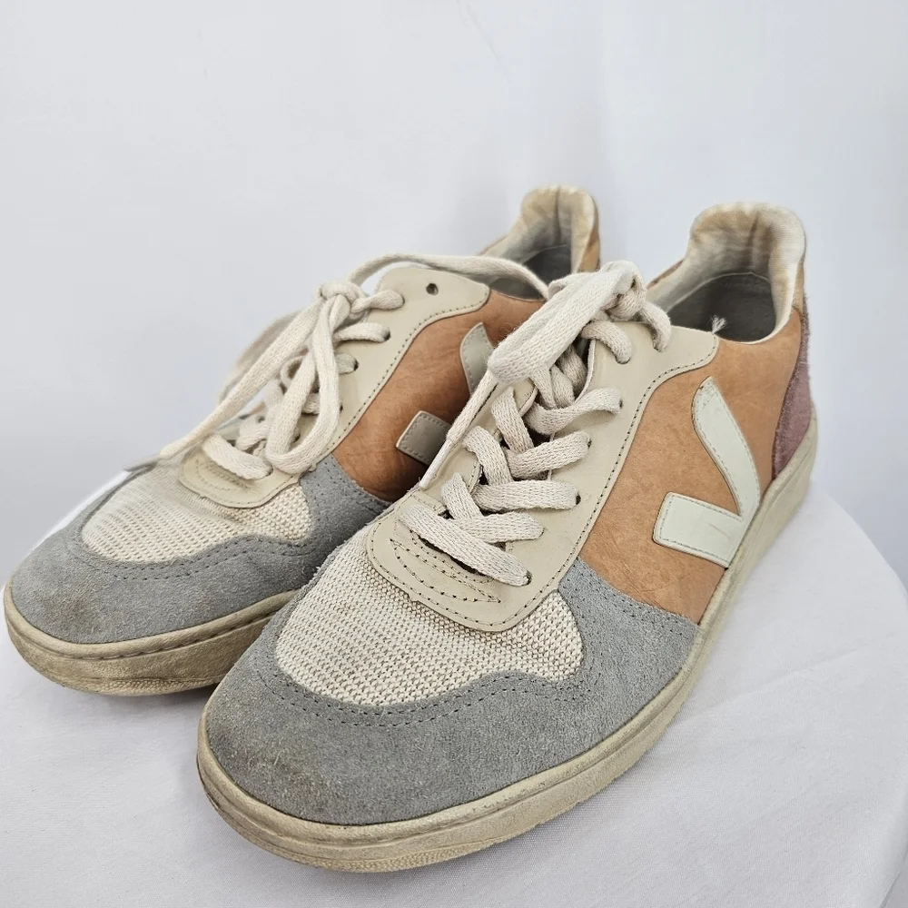 Veja V-10 Colorblock Sneakers‎ | Leather Suede Mesh | Women’s 9